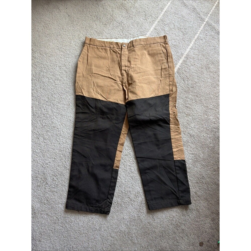 Cabelas Men's Tan Brown Brush Hunting Pants Nylon Pant Legs Size 42 X 30